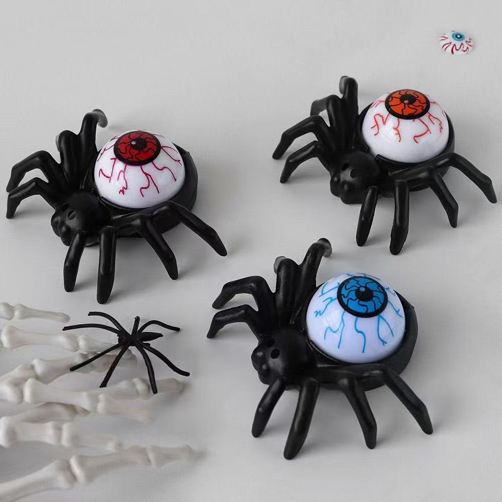 Halloween Spider Candle Lamp Orange Plastic LED 15