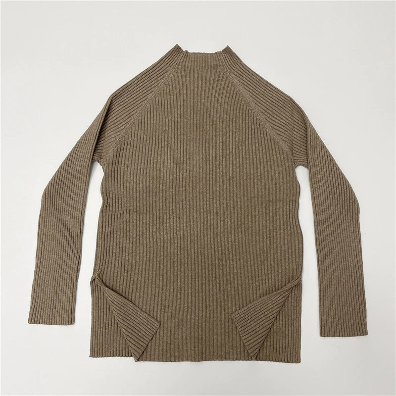 2-Pieces Knitted Tracksuit Sweater and Wide Leg Jogging Pants Set 2