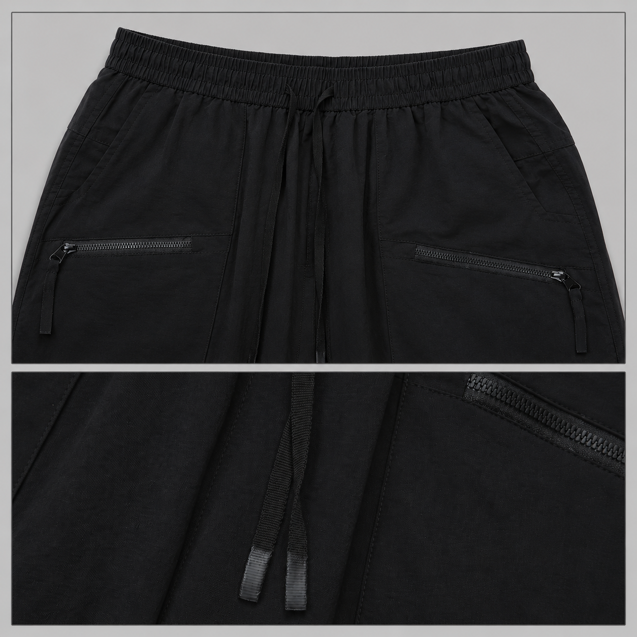 Men's Utility Zip-Pocket Shorts – size and fit view | Hensley London