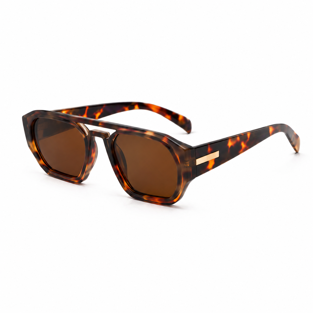Women's Acetate Geometric Sunglasses – alternate view | Hensley London