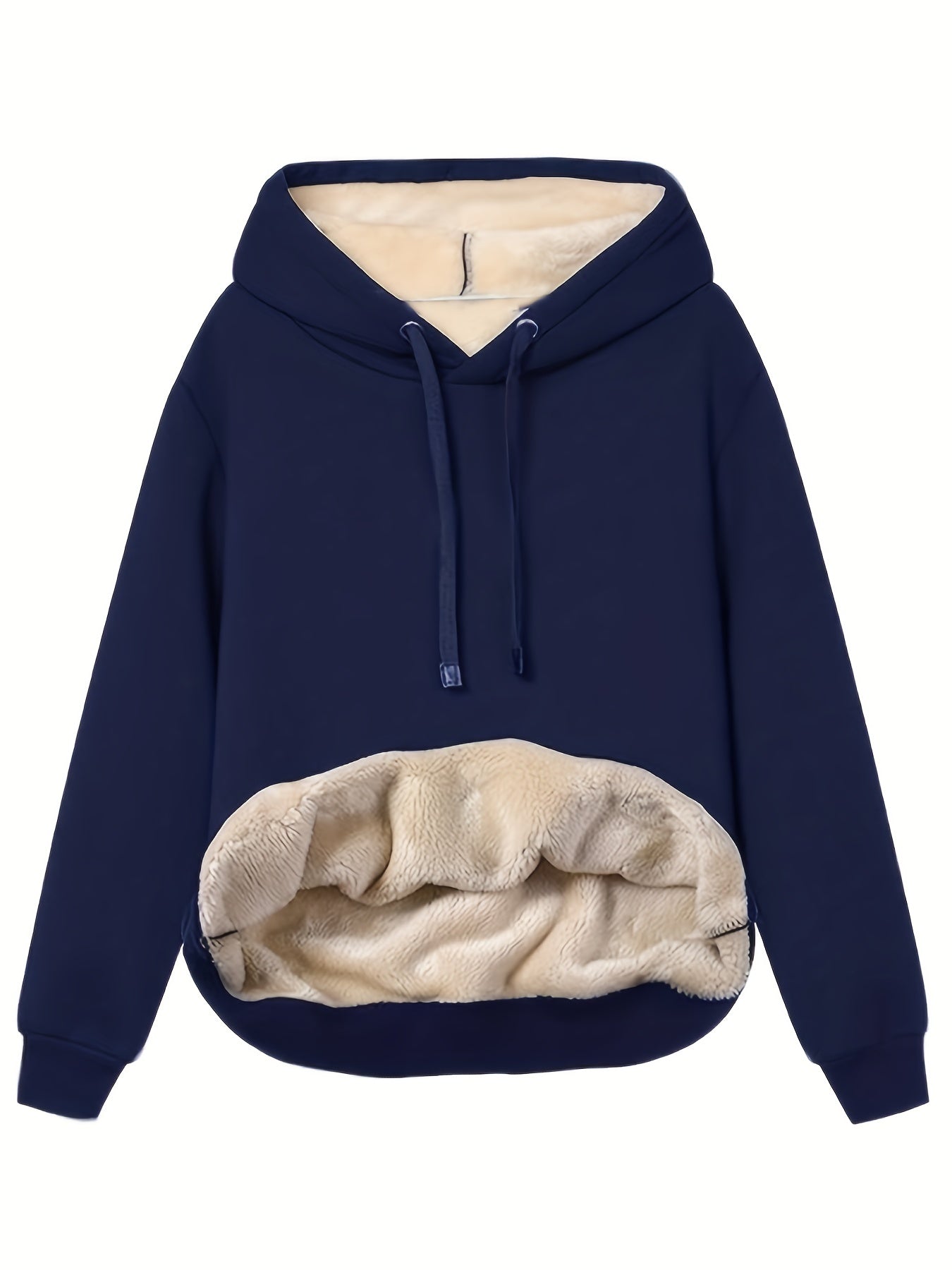 Women's Fleece Hoodie Grey Cozy Warm - 6