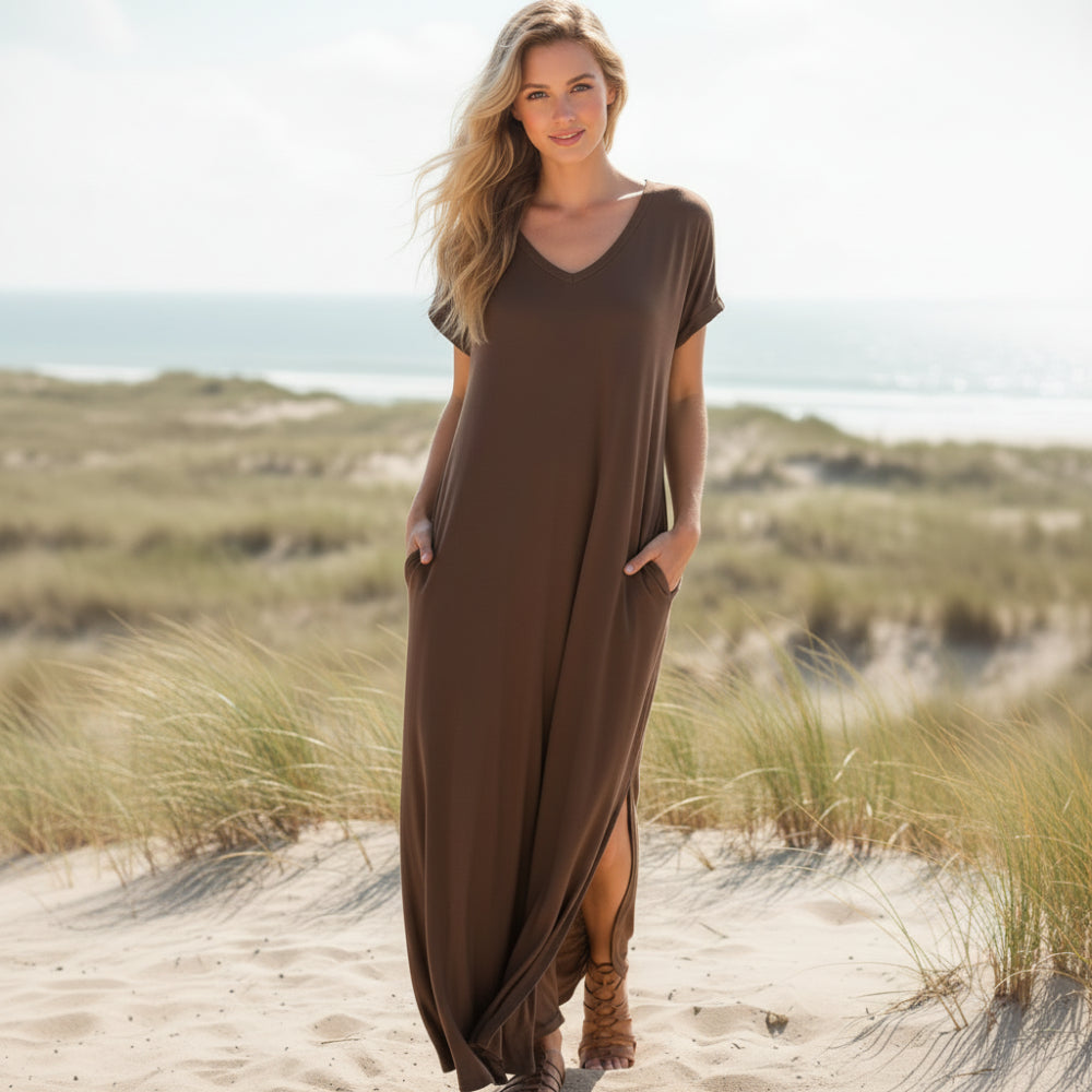 Cora Maxi Dress | Casual T-Shirt Style, Boho Chic, Plus Size Available - Image 9