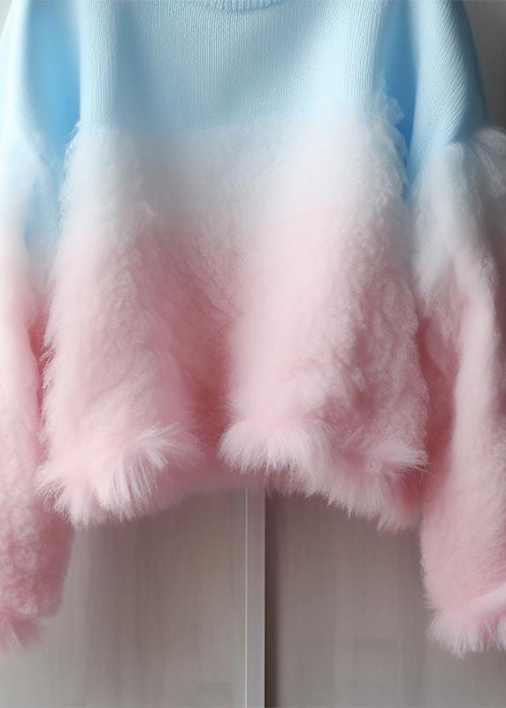 Women's Sweater Gradient Color Cozy Cotton Knit - 3