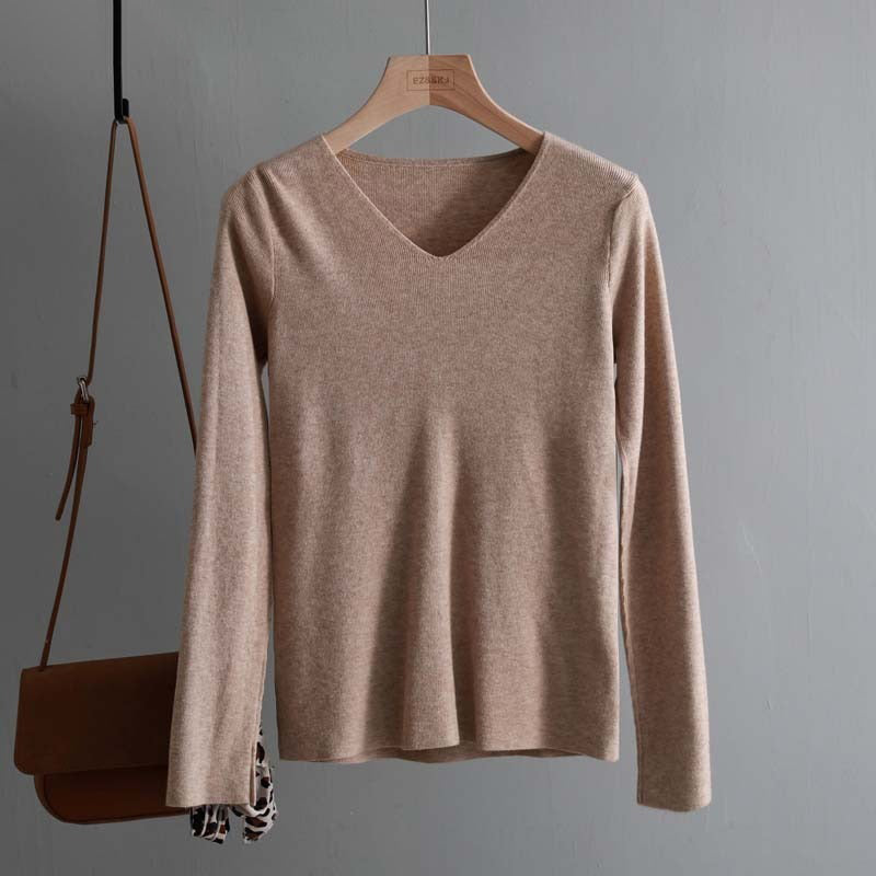 Chic and Casual Winter's Basic Long Sleeve Pullover Sweaters 14