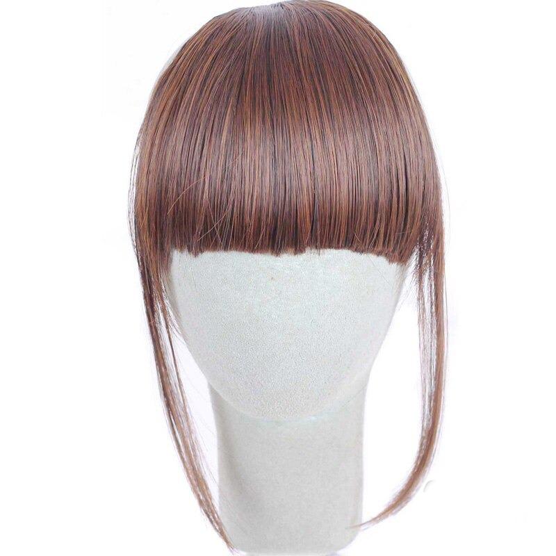 Clip-In Wispy Bangs Hair Extensions – High-Quality Synthetic Fiber, 6-Inch Length 13