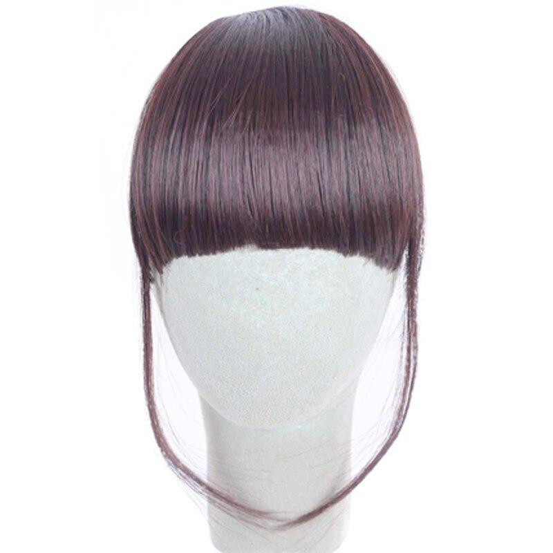 Clip-In Wispy Bangs Hair Extensions – High-Quality Synthetic Fiber, 6-Inch Length 14
