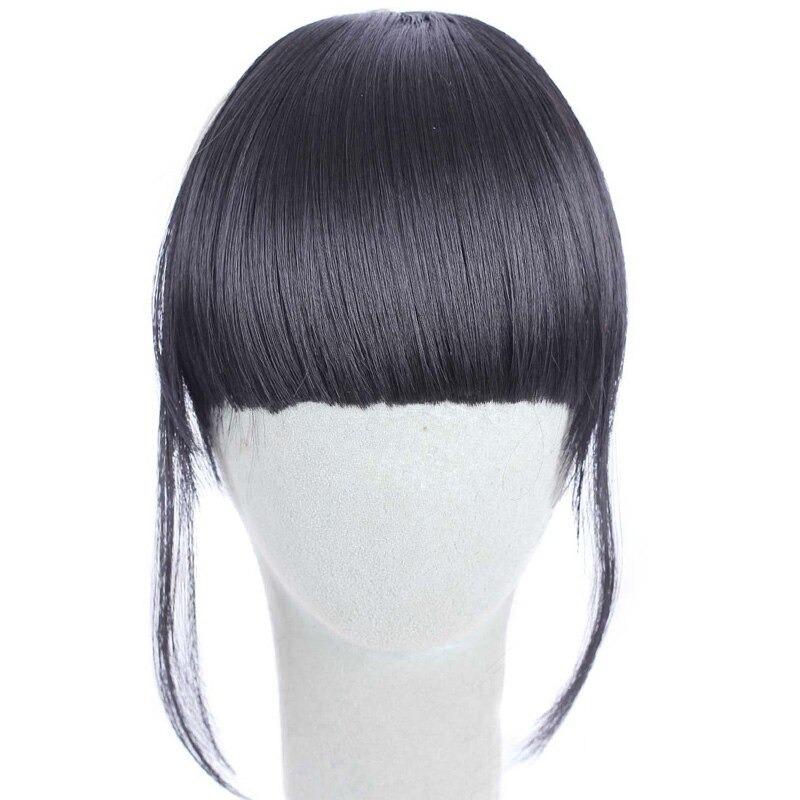 Clip-In Wispy Bangs Hair Extensions – High-Quality Synthetic Fiber, 6-Inch Length 15