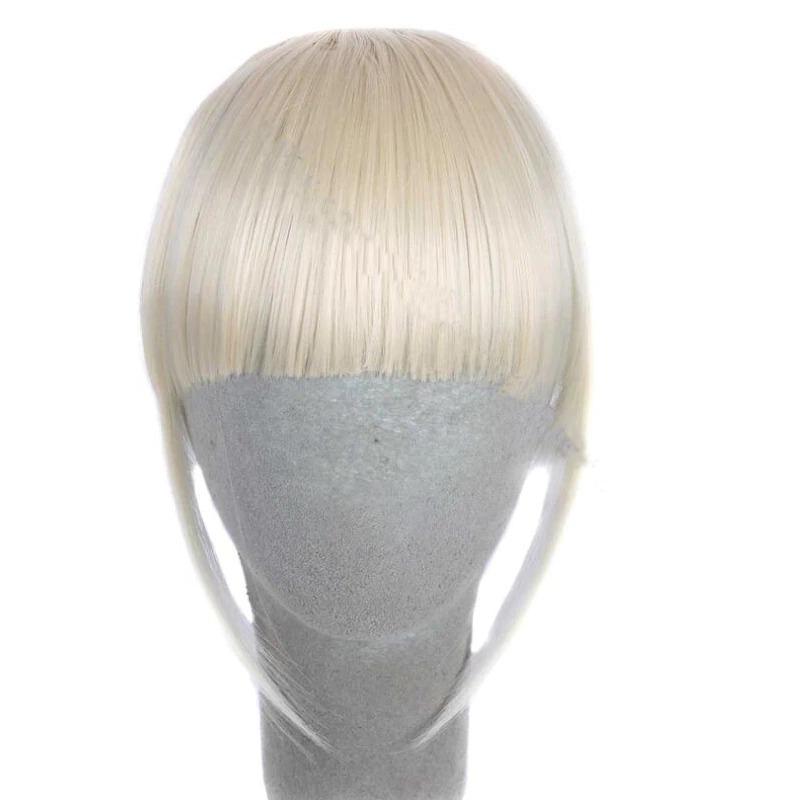 Clip-In Wispy Bangs Hair Extensions – High-Quality Synthetic Fiber, 6-Inch Length 16