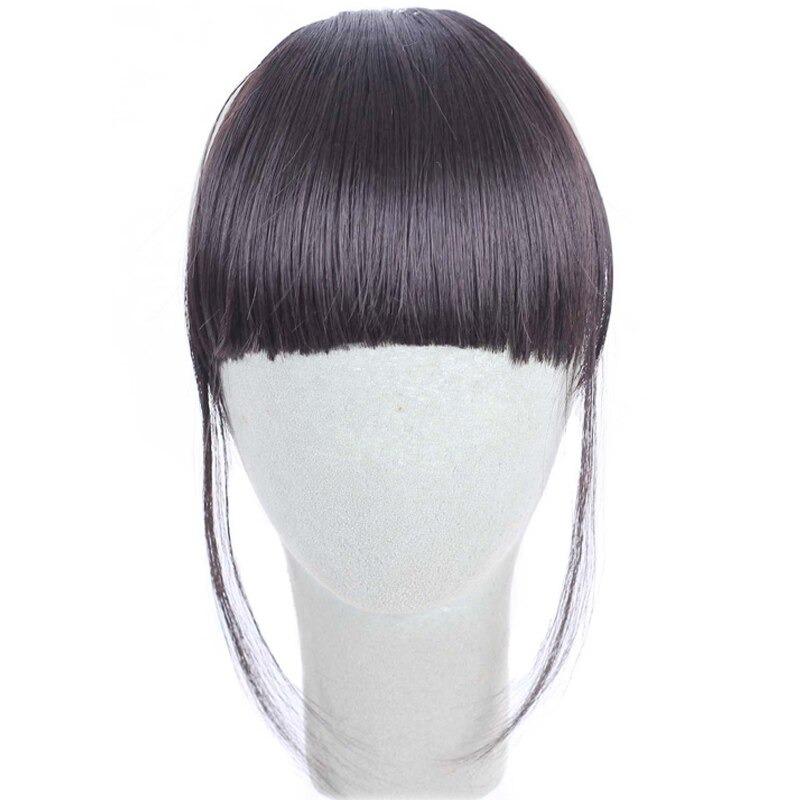 Clip-In Wispy Bangs Hair Extensions – High-Quality Synthetic Fiber, 6-Inch Length 18