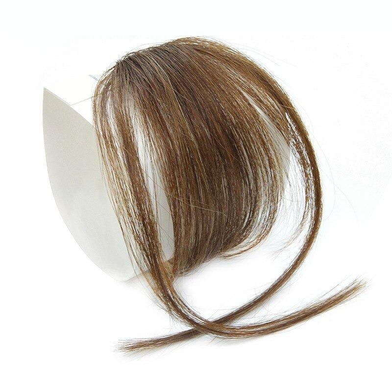 Clip-In Wispy Bangs Hair Extensions – High-Quality Synthetic Fiber, 6-Inch Length 7