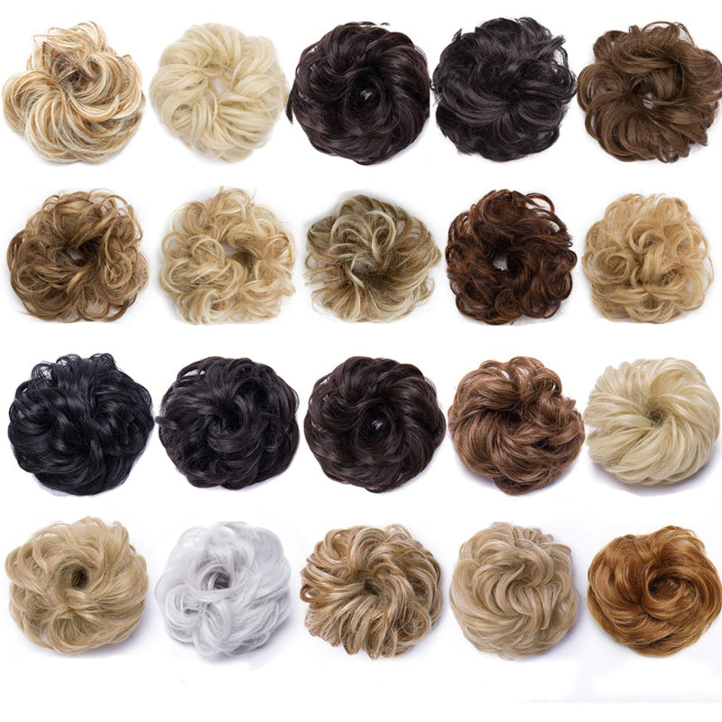 Curly Messy Bun Hair Wig Scrunchie Ponytail Extensions – Effortless Styling in Seconds 4