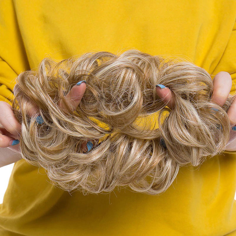 Curly Messy Bun Hair Wig Scrunchie Ponytail Extensions – Effortless Styling in Seconds 5