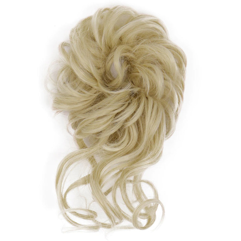 Curly Messy Hair Bun Scrunchie Extension - Easy-to-Use Hair Accessory for Instant Volume and Length 32