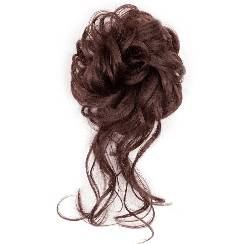 Curly Messy Hair Bun Scrunchie Extension Wig – Effortless Hair Accessory for Chic Style 12