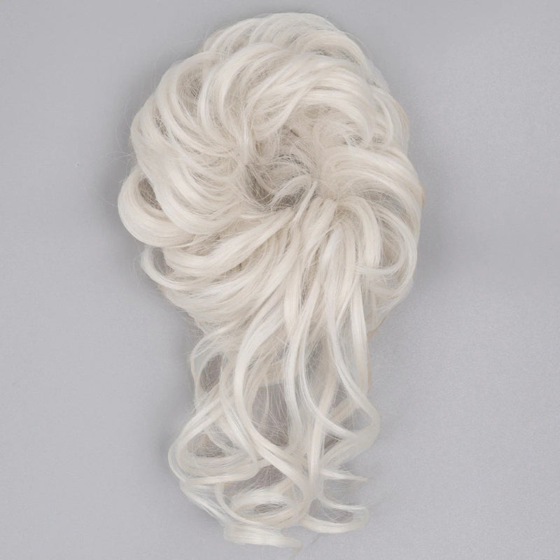 Curly Messy Hair Bun Scrunchie Extension Wig – Effortless Hair Accessory for Chic Style 18