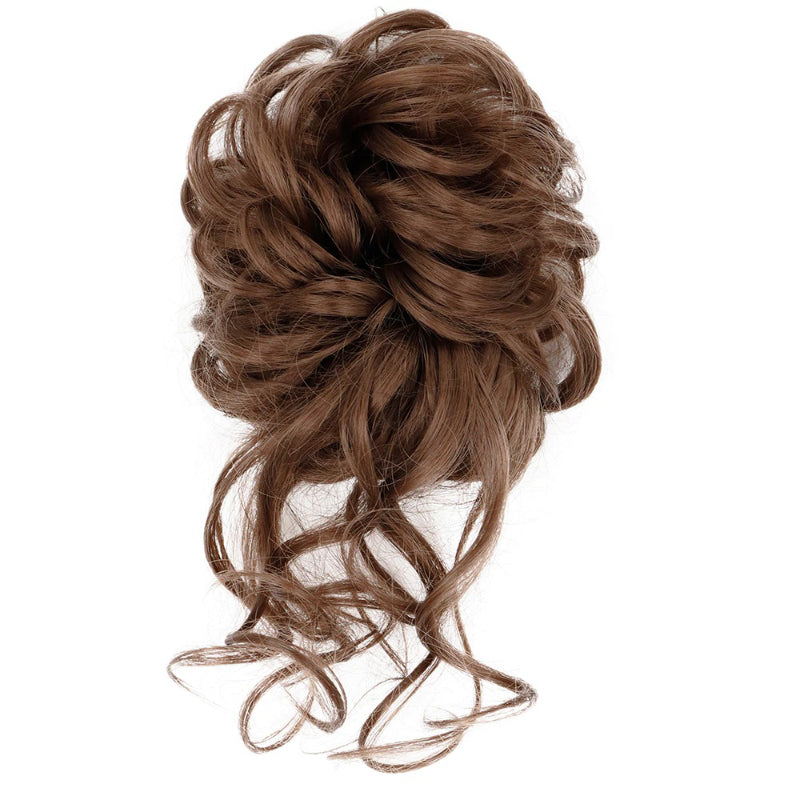 Curly Messy Hair Bun Scrunchie Extension Wig – Effortless Hair Accessory for Chic Style 24