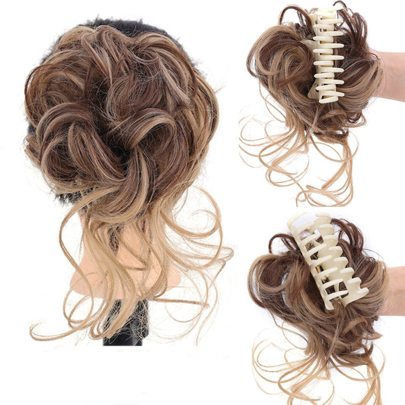Curly Messy Ponytail Claw Clip-in Hair Bun Extension – Lightweight and Easy to Use 10