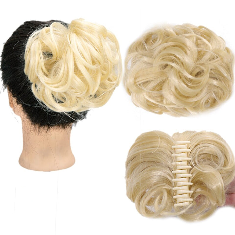 Curly Messy Ponytail Claw Clip-in Hair Bun Extension – Lightweight and Easy to Use 15