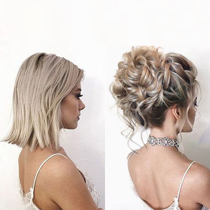 Curly Messy Ponytail Claw Clip-in Hair Bun Extension – Lightweight and Easy to Use 2