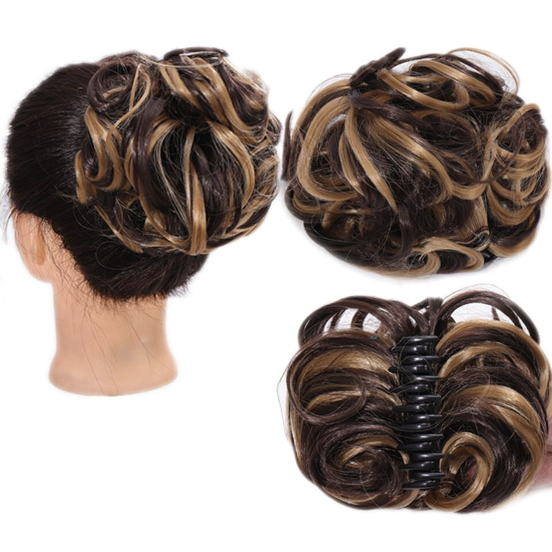 Curly Messy Ponytail Claw Clip-in Hair Bun Extension – Lightweight and Easy to Use 20