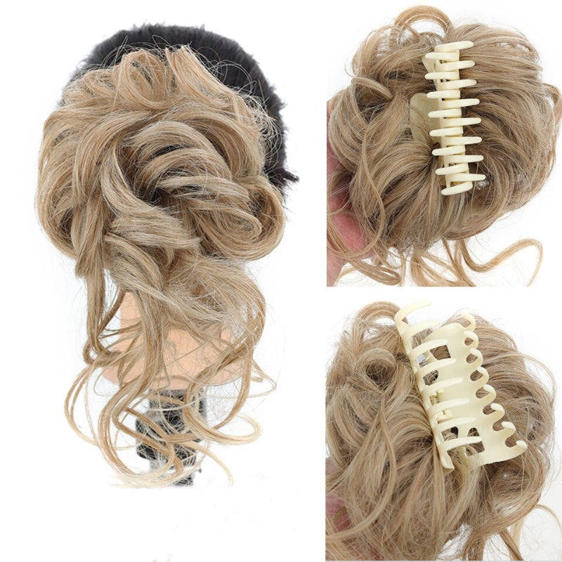 Curly Messy Ponytail Claw Clip-in Hair Bun Extension – Lightweight and Easy to Use 24
