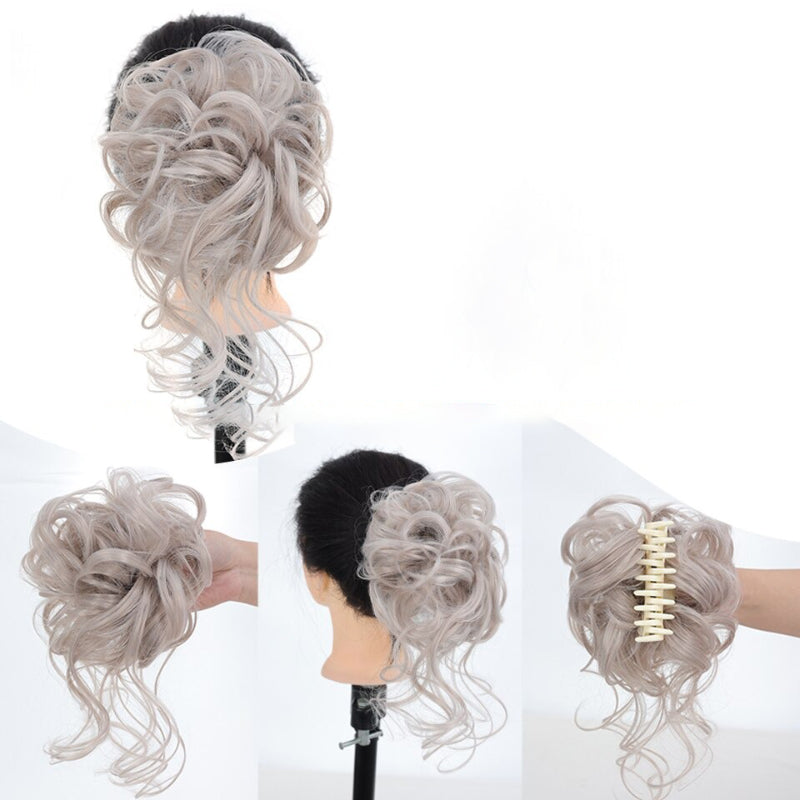 Curly Messy Ponytail Claw Clip-in Hair Bun Extension – Lightweight and Easy to Use 3