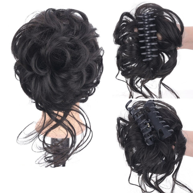 Curly Messy Ponytail Claw Clip-in Hair Bun Extension – Lightweight and Easy to Use 5