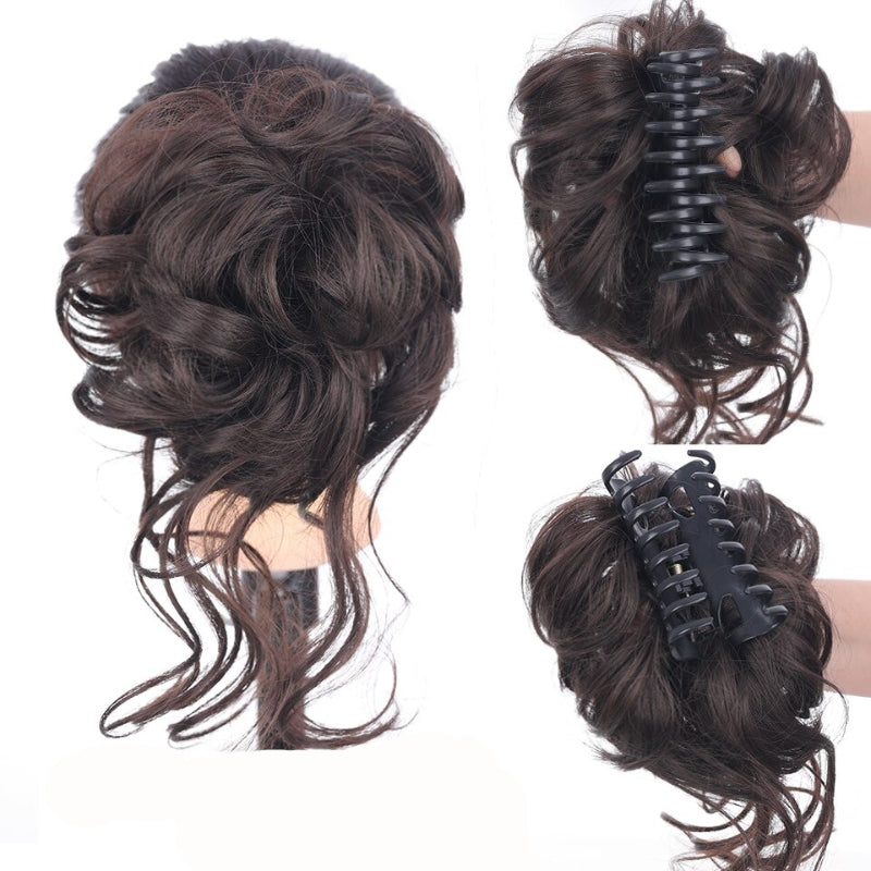 Curly Messy Ponytail Claw Clip-in Hair Bun Extension – Lightweight and Easy to Use 8
