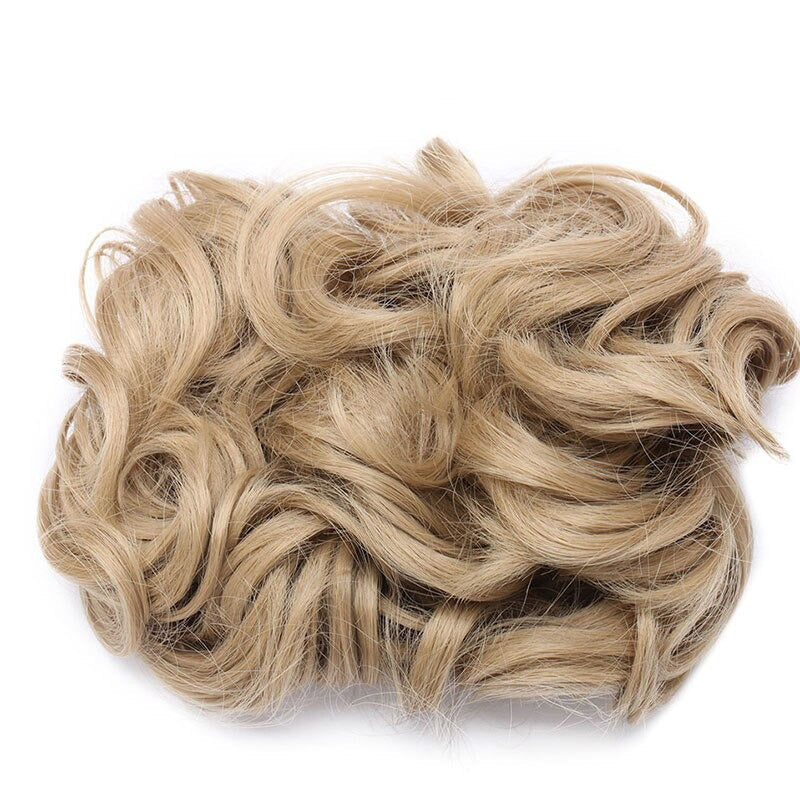 Easy Stretch Clip-in Large Curly Hair Bun Extension for Instant Volume 11