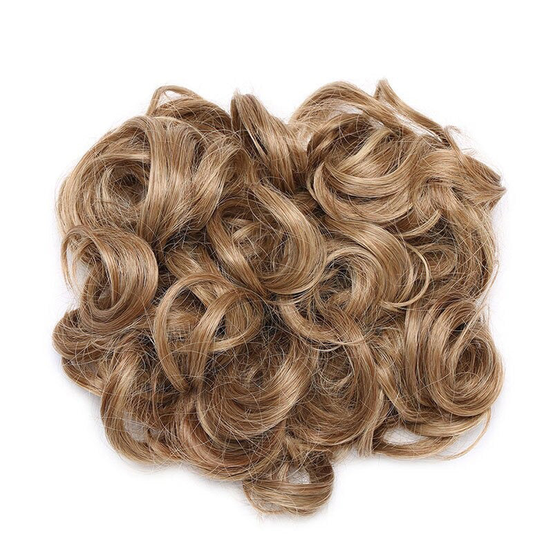 Easy Stretch Clip-in Large Curly Hair Bun Extension for Instant Volume 16