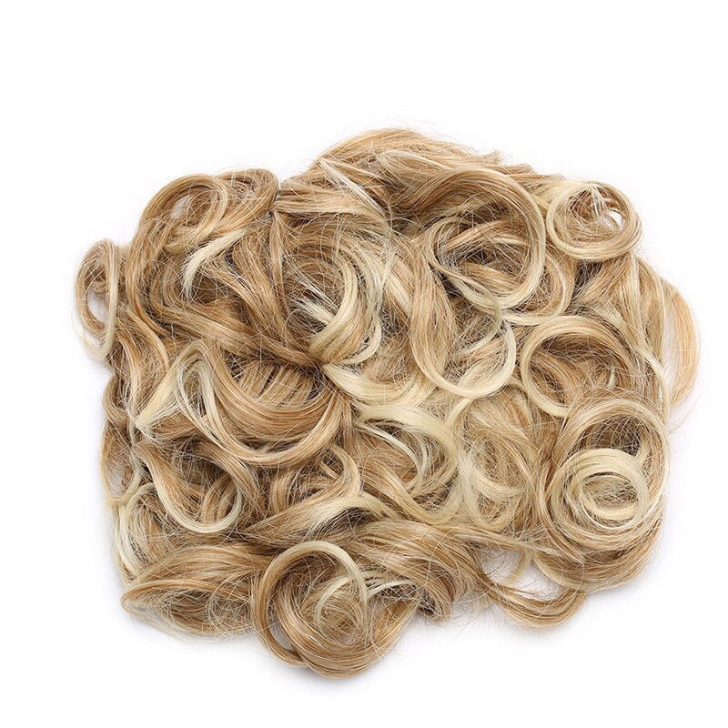 Easy Stretch Clip-in Large Curly Hair Bun Extension for Instant Volume 21