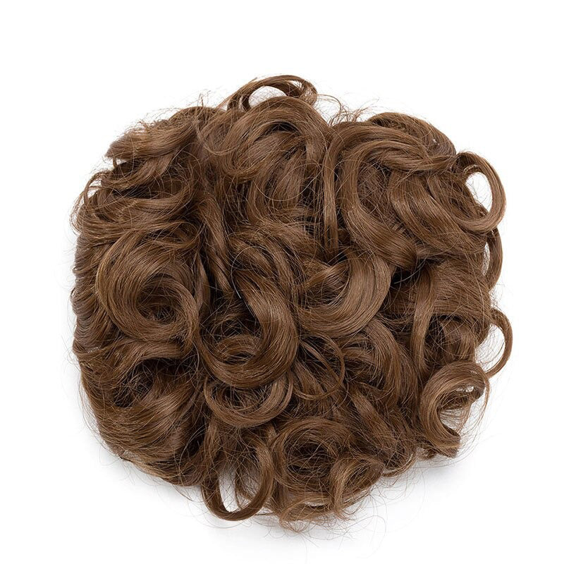 Easy Stretch Clip-in Large Curly Hair Bun Extension for Instant Volume 22
