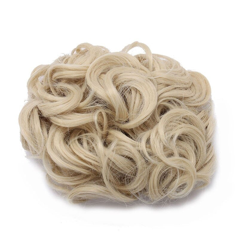 Easy Stretch Clip-in Large Curly Hair Bun Extension for Instant Volume 23