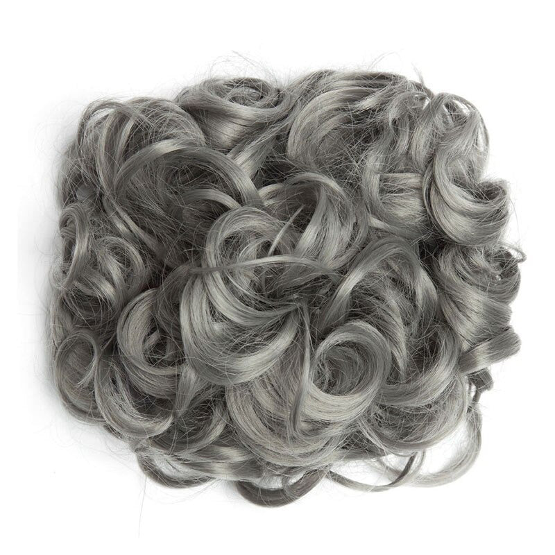 Easy Stretch Clip-in Large Curly Hair Bun Extension for Instant Volume 8
