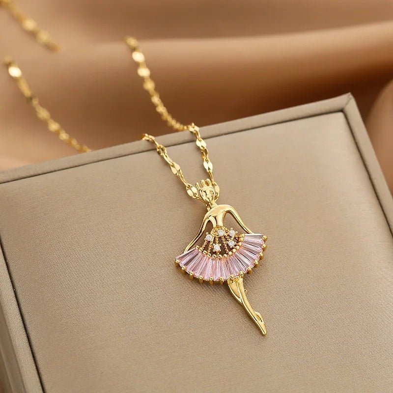 Elegant Gold Necklace with Zircon Accents – Adjustable Dainty Jewelry for Women 7