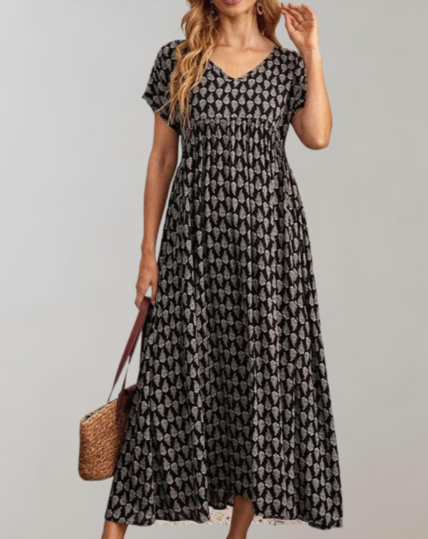 Variant image for Women's Maxi Dress Blue Polyester Blend-41