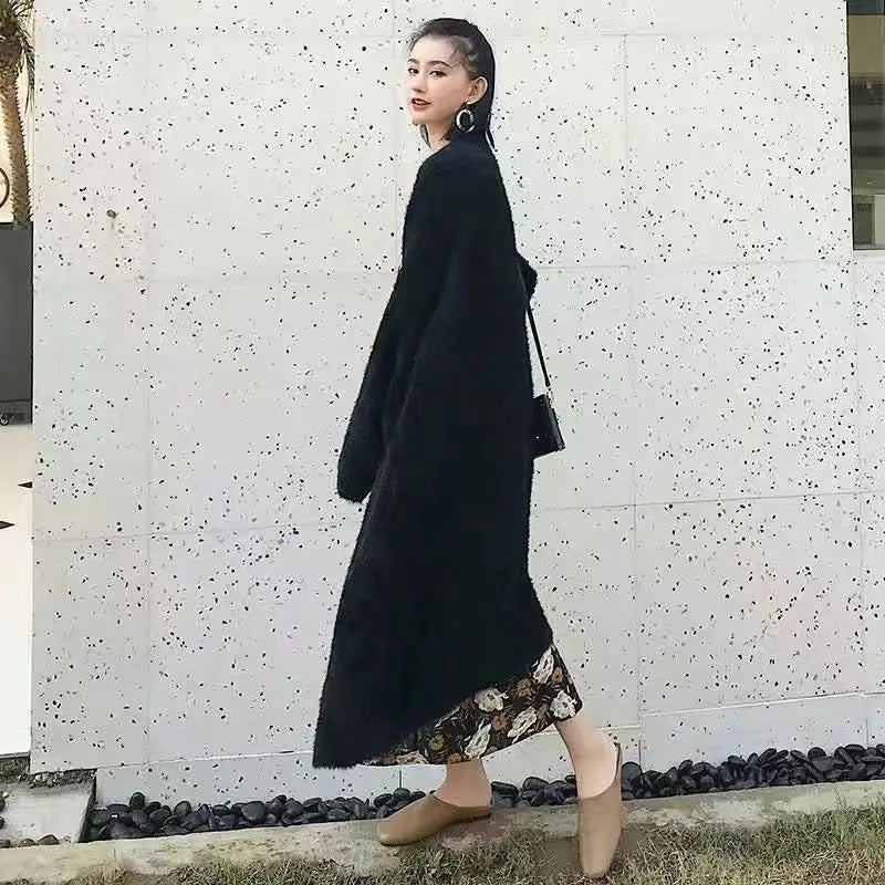 Fluffy Long Sleeve Winter Cardigan Sweater for Women 3