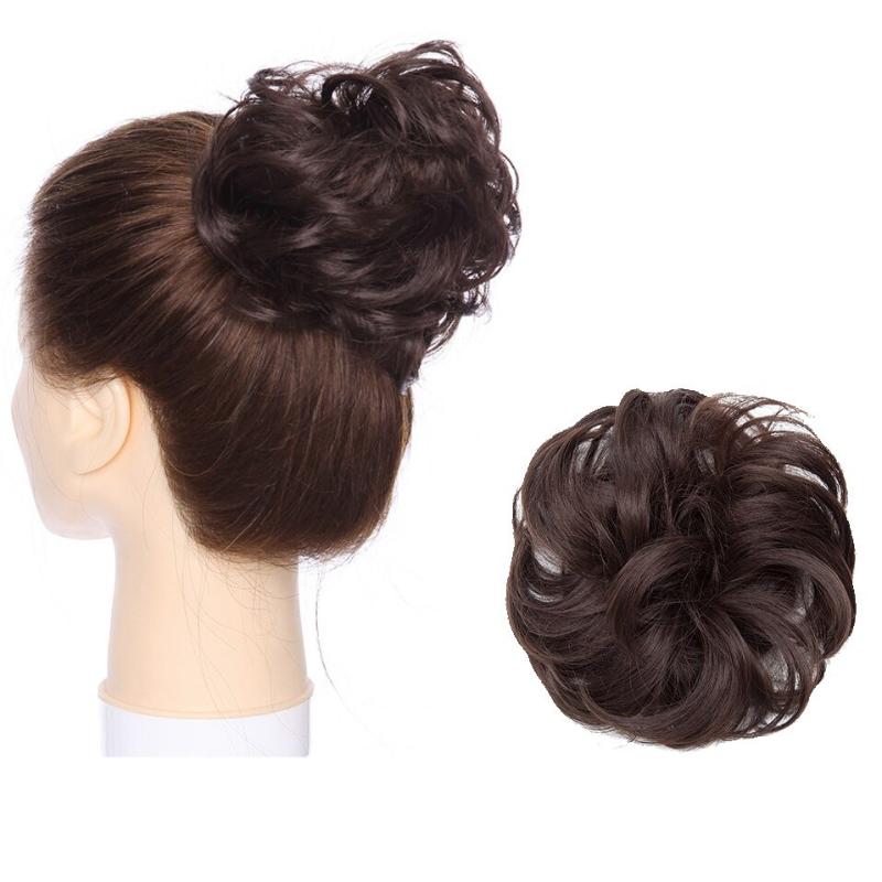 Fluffy Messy Hair Bun Extensions – Soft High-Temperature Fiber Scrunchy for Volume and Fullness – 6-7 Inches Long 1