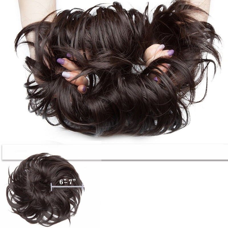 Fluffy Messy Hair Bun Extensions – Soft High-Temperature Fiber Scrunchy for Volume and Fullness – 6-7 Inches Long 5