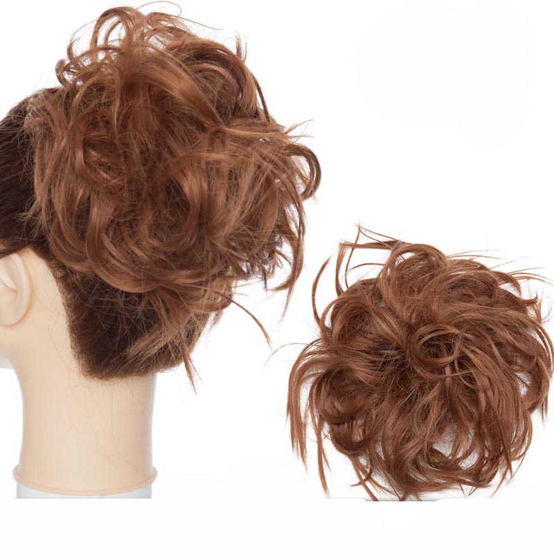 Fluffy Messy Hair Bun Extensions – Soft High-Temperature Fiber Scrunchy for Volume and Fullness – 6-7 Inches Long 9