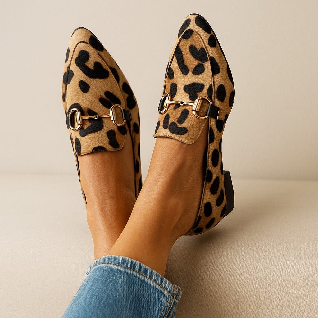 Women's Loafers Printed Casual Shoes Lightweight Synthetic