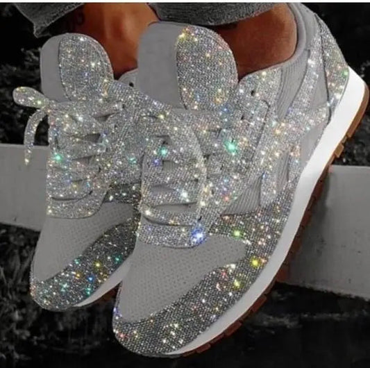 Glitter Chunky Sneakers for Women – Height-Boosting Stylish Footwear 1
