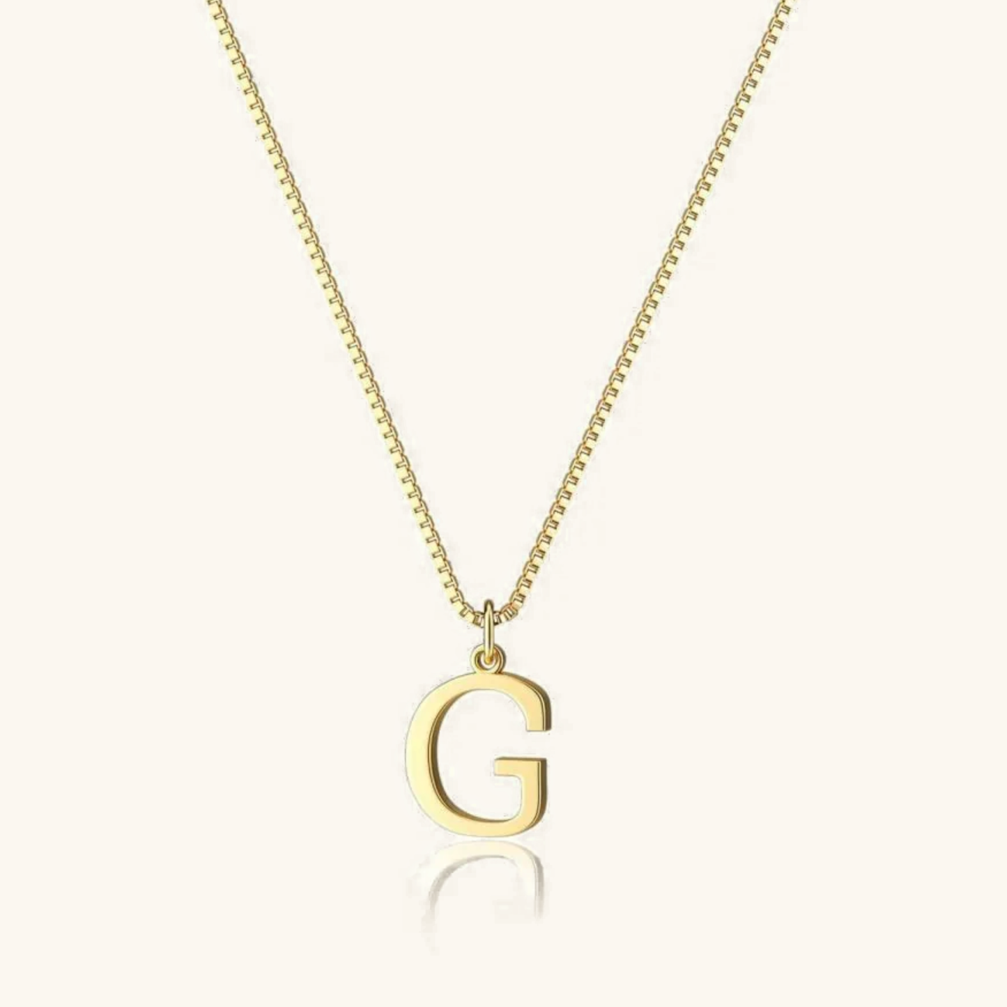 Gold Initial Necklace for Women – Hypoallergenic Stainless Steel with 14k Gold Plating, 16-Inch Chain 19