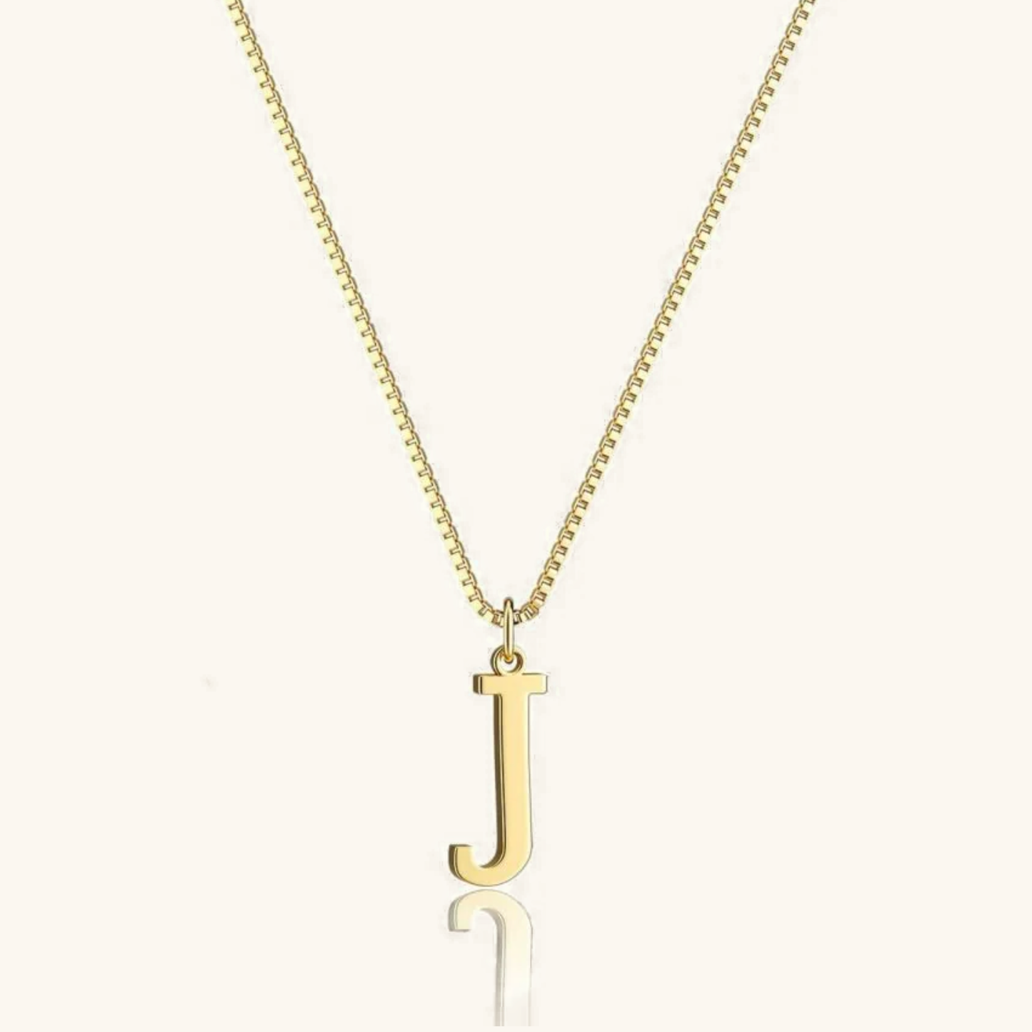 Gold Initial Necklace for Women – Hypoallergenic Stainless Steel with 14k Gold Plating, 16-Inch Chain 21