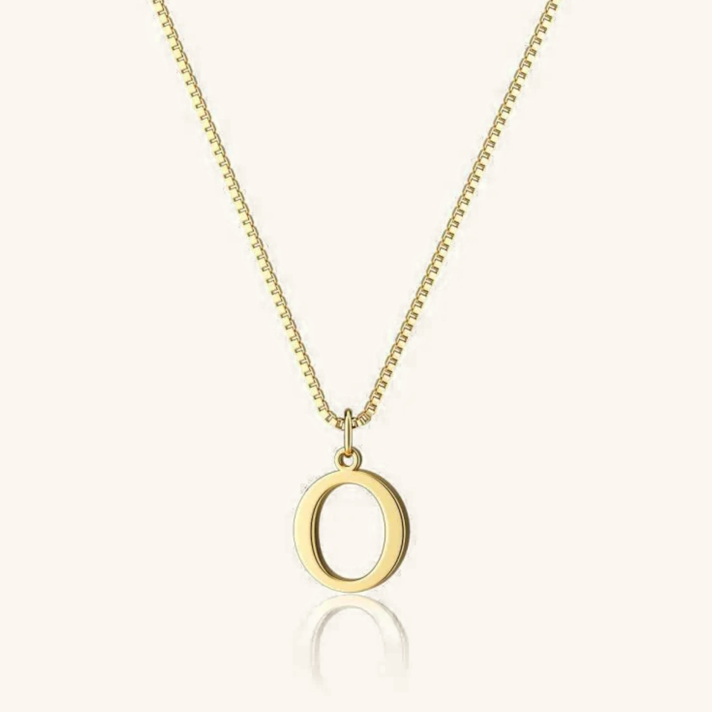 Gold Initial Necklace for Women – Hypoallergenic Stainless Steel with 14k Gold Plating, 16-Inch Chain 26