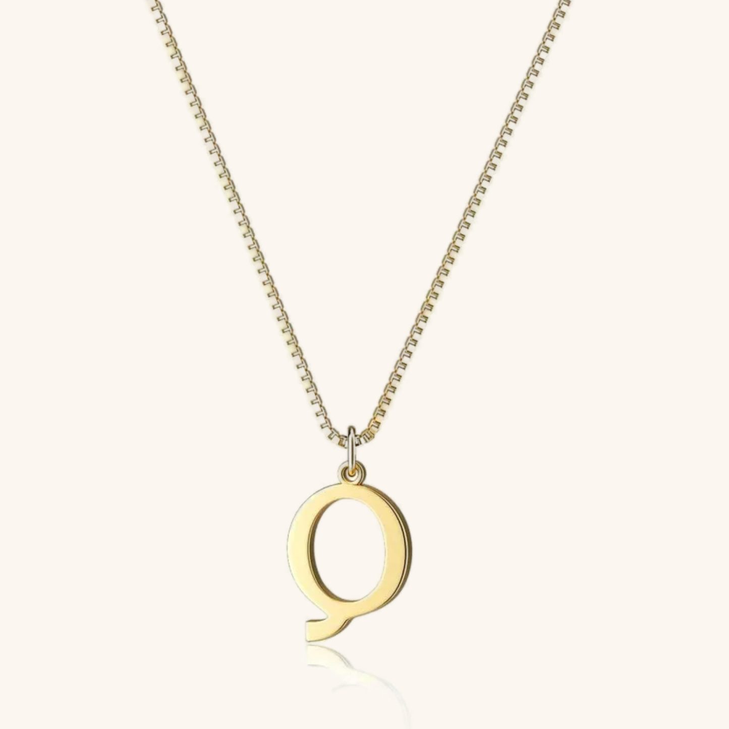 Gold Initial Necklace for Women – Hypoallergenic Stainless Steel with 14k Gold Plating, 16-Inch Chain 30