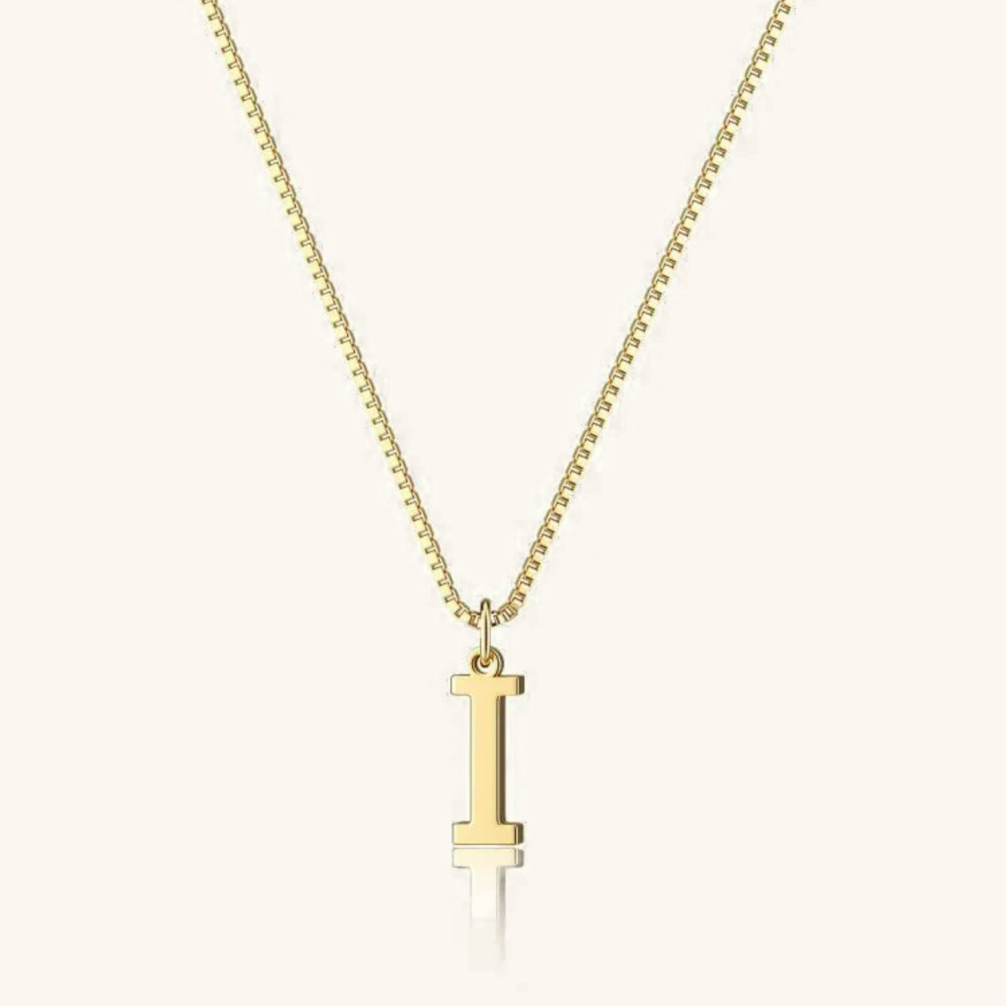 Gold Initial Necklace for Women – Hypoallergenic Stainless Steel with 14k Gold Plating, 16-Inch Chain 31