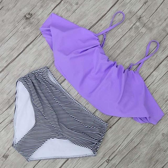 Holly Women's One Piece Swimsuit | High Waist Halter Tummy Control Design - Image 9