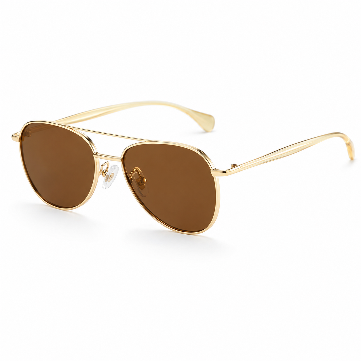 Women's Metal Aviator Sunglasses – close-up detail | Hensley London