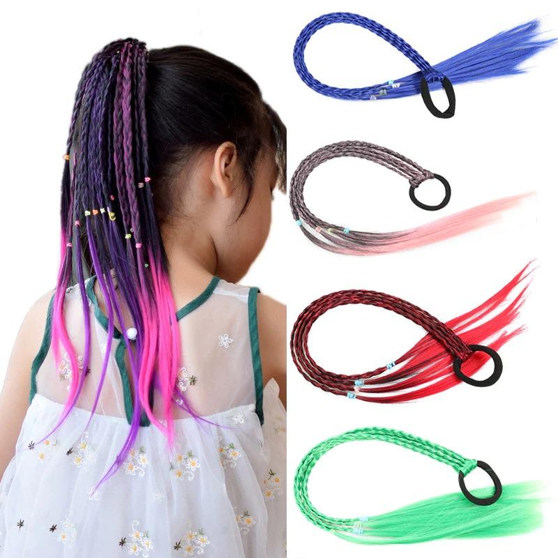 Kids' Colorful Hair Bands Assorted Fiber Nylon Rubber 44cm 1